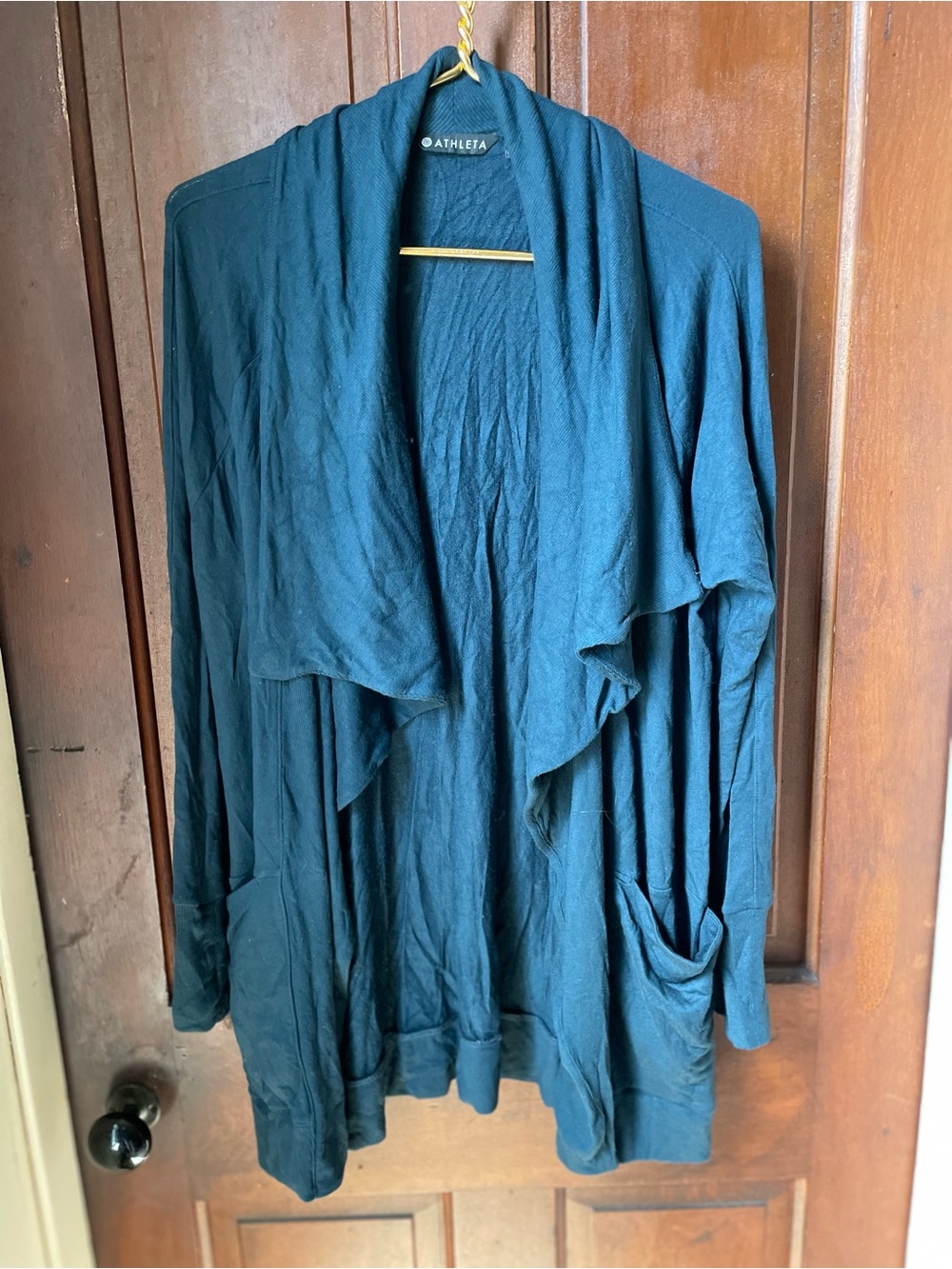 Athleta women's small long sleeve blue cardigan